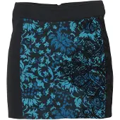 KOROSHI Falda navy / azul claro