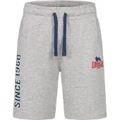 Lonsdale Pantalón deportivo azul oscuro / gris moteado / rojo