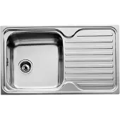Teka Classic 1C 1E, Lavabo de encimera, rectangular, acero inoxidable, acero inoxidable, 1 cuba, rectangular