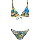 Shiwi Bikini azul / amarillo oscuro / verde / coral