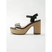 KOROSHI Sandalias negro / offwhite