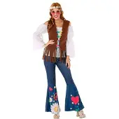 Atosa Disfraz De Mujer Hippie