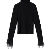 Touche Body de blusa 'Feather Detailed Body' negro