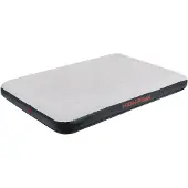 High Peak Colchón inflable doble, modelo 40034 (gris claro/gris oscuro)