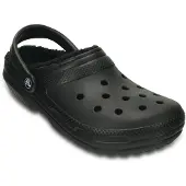 Crocs Zuecos CLASSIC LINED CLOG mujer - Negro - 37 / 38