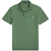 Ralph Lauren para hombre. 710680784439 El icónico polo de piqué verde (XS), Casual, Algodón, Manga corta, outlet 2026