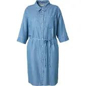 ONLY Vestido camisero 'CARBea' azul denim