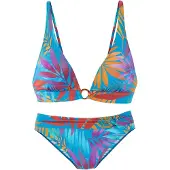 LASCANA Bikini azul / lila claro / naranja / rojo