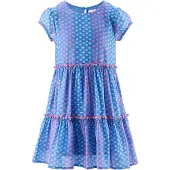 Happy girls Vestido azul / azul claro / rosa