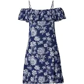 KOROSHI Vestido navy / offwhite