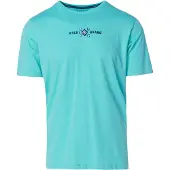 KOROSHI Camiseta navy / jade / blanco
