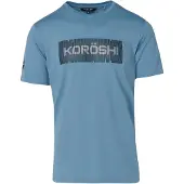 KOROSHI Camiseta ópalo / negro / blanco