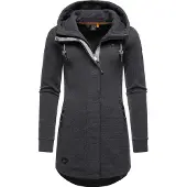 Ragwear Sudadera con cremallera 'Letty' negro moteado