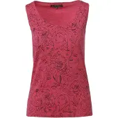KOROSHI Top 'GURTBAND' fucsia / negro