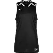 Puma Camiseta de fútbol 'Hoops Team Game' negro / blanco