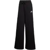 Adidas Pantalón deportivo '3-Stripes Fleece Wide' negro / blanco