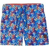 KOROSHI Bermudas azul / amarillo claro / naranja oscuro