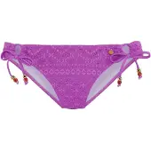 LASCANA Braga de bikini marrón / oro / lila