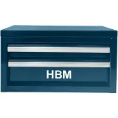 HBM Armario de cajones mini azul