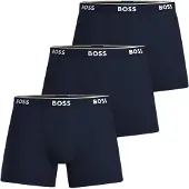 BOSS Calzoncillo boxer 'Power' azul noche / blanco