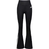 Adidas Pantalón deportivo 'Optime Essentials Workout 3-Stripes Flared' negro / blanco
