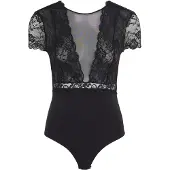 Pieces Body camiseta 'Sicca' negro