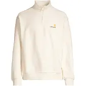 Carhartt WIP Sudadera 'American Script' dorado / borgoña / blanco natural