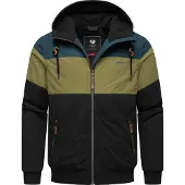 Ragwear Chaqueta de montaña azul / verde / oliva / negro