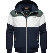 Ragwear Chaqueta de montaña azul / verde / blanco