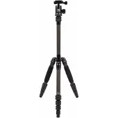 Sirui Traveller 5C - Carbon Trípode - E-10 Cabezal de bola - Capacidad de carga 4kg - Peso 0,85kg - Longitud plegada 33cm