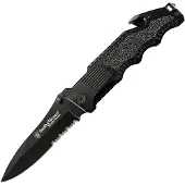 Smith & Wesson Navaja Border Guard Swbg1s Serrated Folder