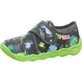 Superfit Zapatillas de casa azul claro / gris / manzana