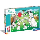 Clementoni Maxi Puzzle 101 Dálmatas Disney 24 Piezas