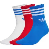 Adidas adidasCalcetín clásico 3-Stripes 3 Pairs 40-42 Better Scarlet / Blue / White Unisex