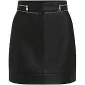 Karl Lagerfeld Faux Leather Zip Skirt Black Talla: 44 | Mini Faldas Outlet | Mujer | Negro
