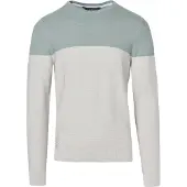 KOROSHI Jersey gris claro / menta