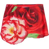 Desigual , Falda mini asimétrica Tyler McGillivary, Poliester, Rojo, L