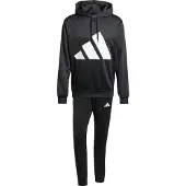 Adidas Chándal 'BIG LOGO HOODED' negro / blanco