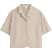 Mela London Blusa 'Tavleen' marrón claro