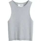 Mela London Top de punto 'NIKARA' gris moteado