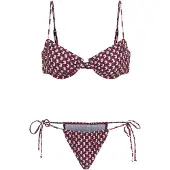 LASCANA Bikini ecru / navy / burdeos
