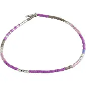 Pilgrim Pulsera 'Alison' lila / rosa / plata / blanco