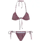 LASCANA Bikini crema / navy / burdeos