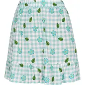 Swirly Falda 'Back To School' turquesa / blanco
