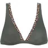 LASCANA Top de bikini beige / marrón / oliva