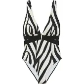 French Connection Traje de baño negro / blanco