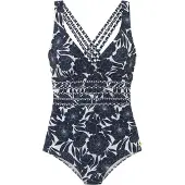 Sunseeker Traje de baño marino / blanco