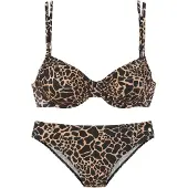LASCANA Bikini beige / negro