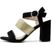 Celena Sandalias con hebilla 'Charlyn' oro / negro