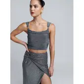 BWLDR Top 'MYRA' gris oscuro